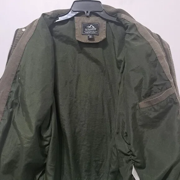Outdoor Jacket Gorpcore Retro Utility Military Casual Jacket Olive Green Large - Picture 5 of 17